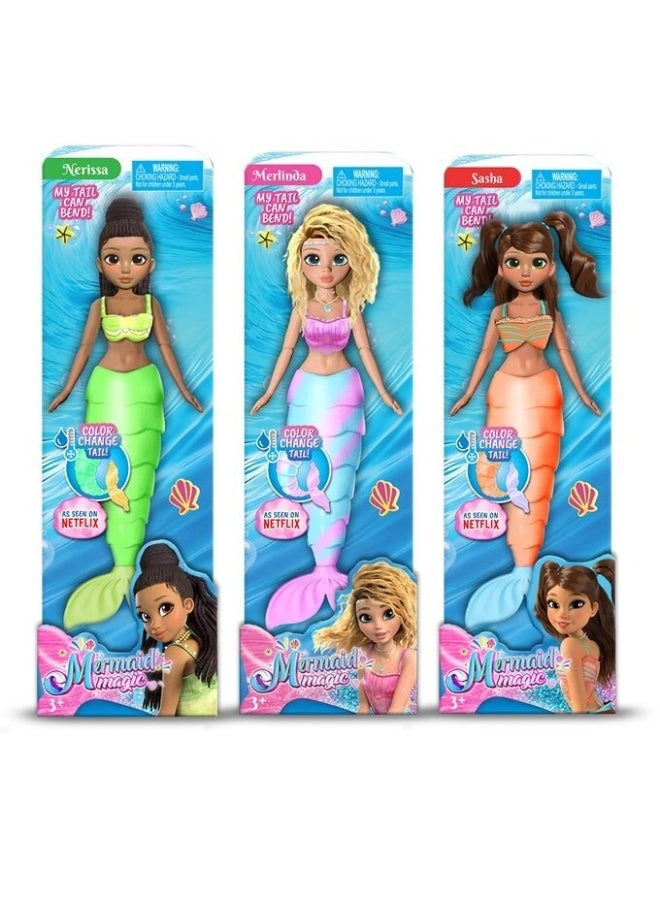 Mermaid Magic Doll - 9-Inch Plastic Ages 3+