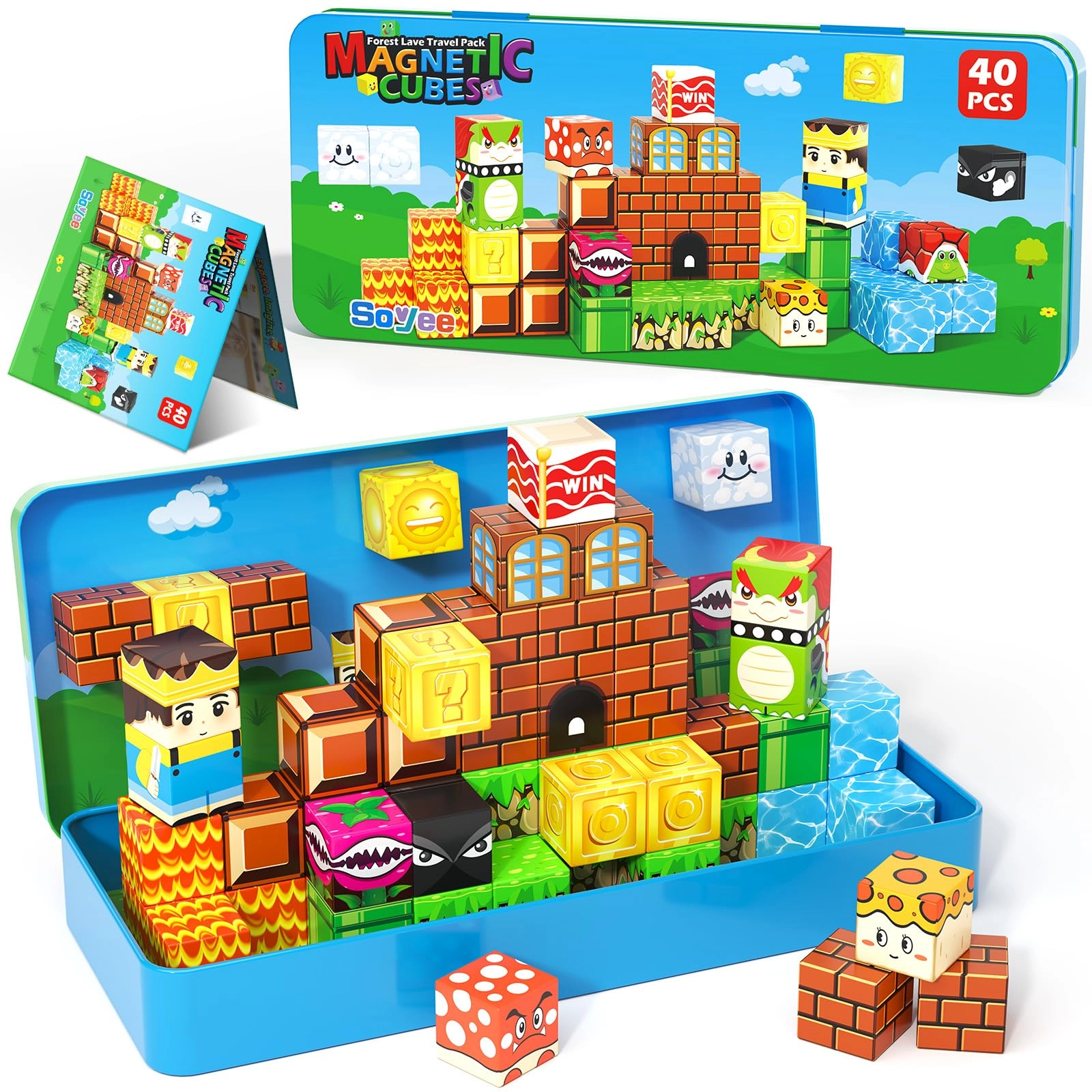 Magnetic Building Blocks - 40 pcs