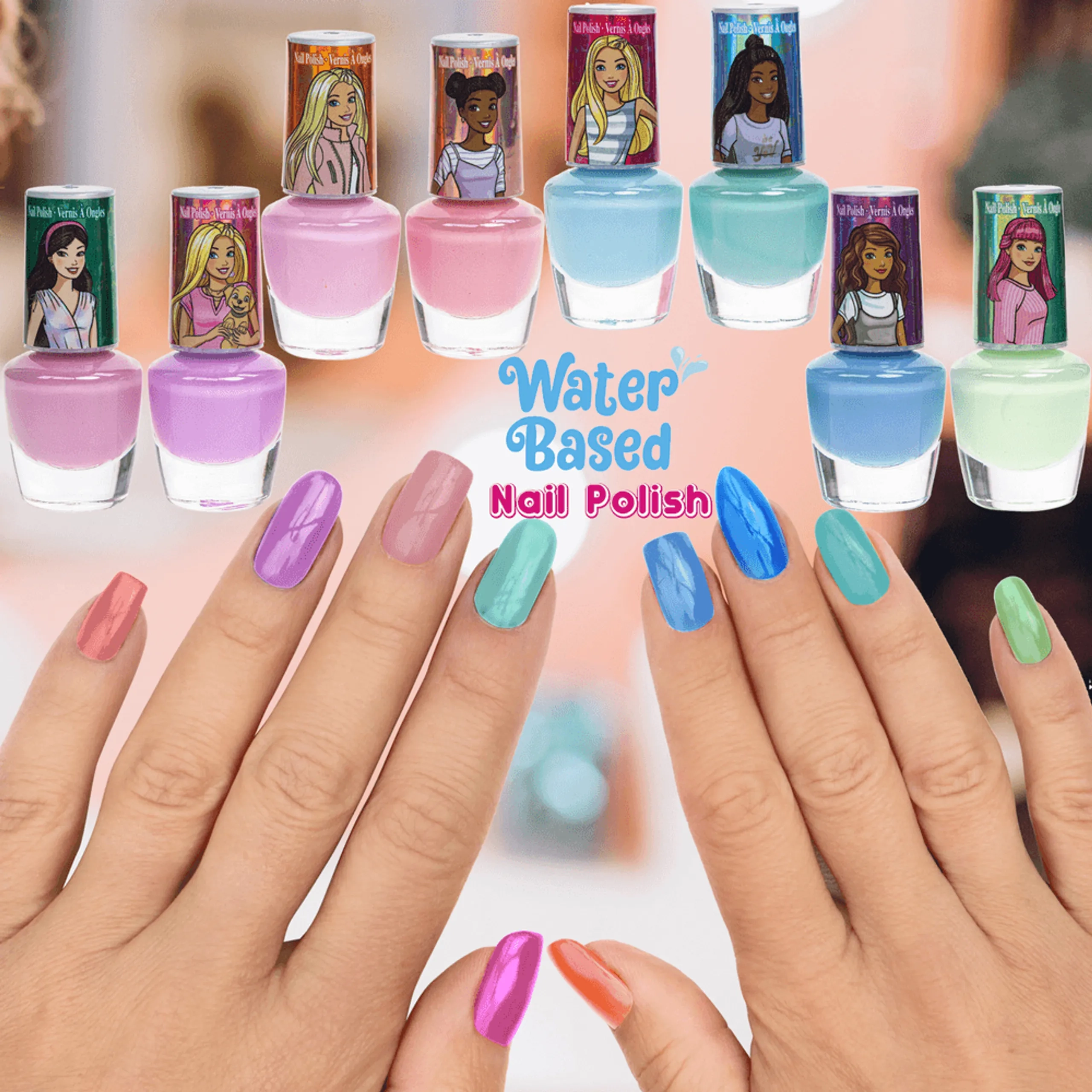 Barbie Nail Polish Set - 8 pcs (3705-BB0215GA)