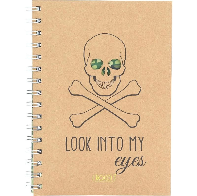 Notebook 19 X 26 cm Spiral - Grid 100 Sheets