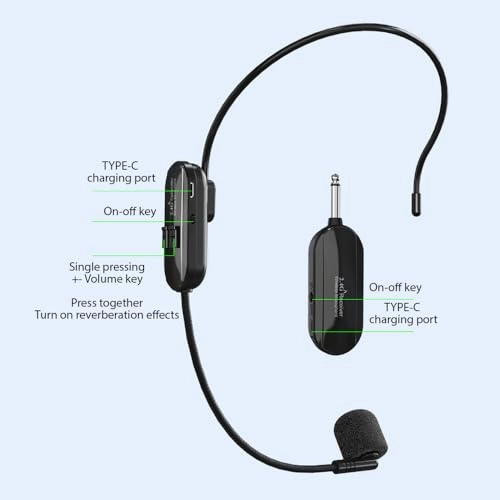 Weless Microphone System - 2 Microphones 2.4G