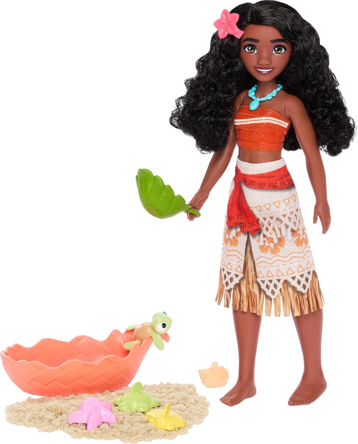 Disney Moana Fashion Doll - Turtle Friend Moldable Sand Ages 3+
