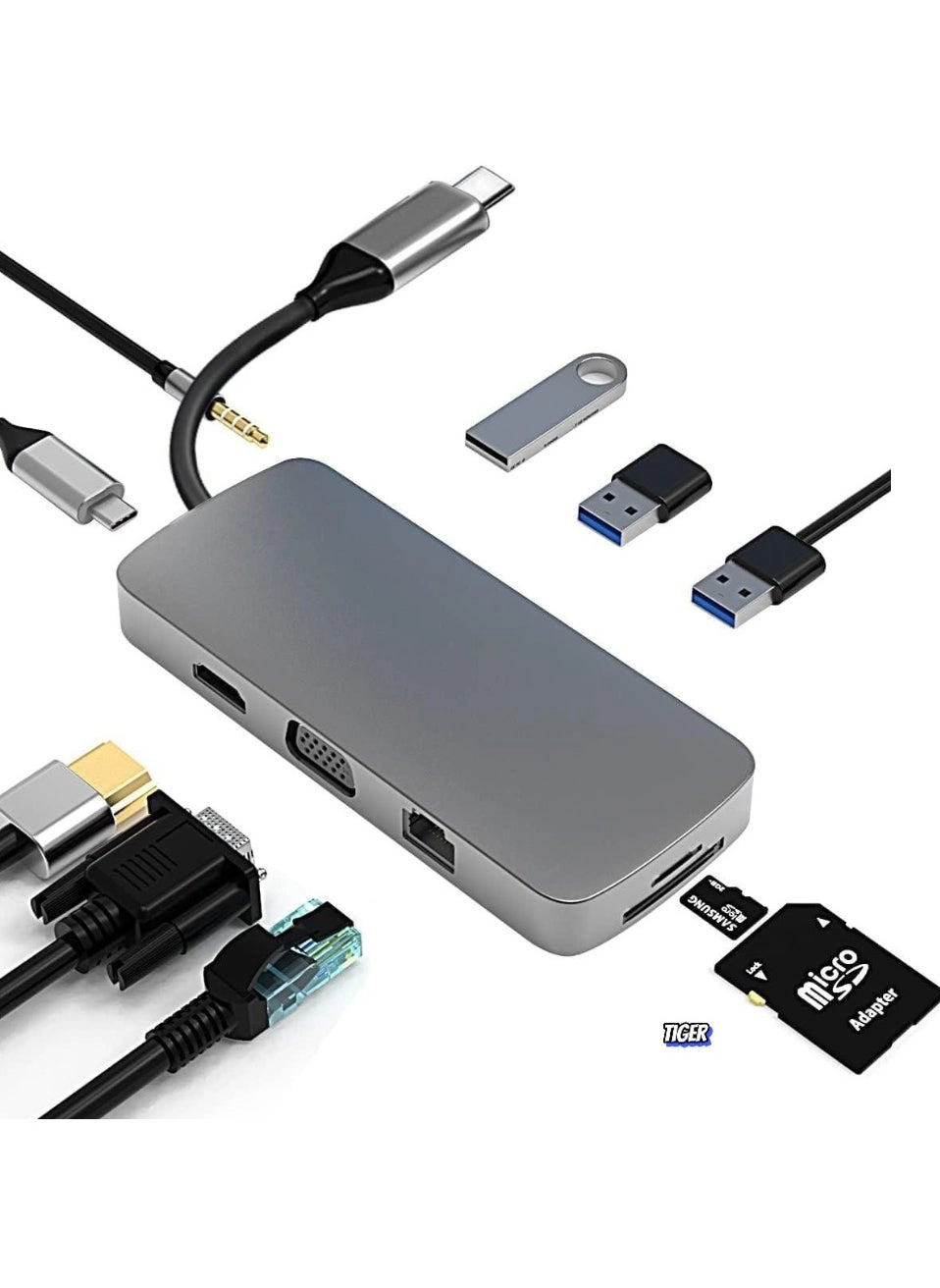 USB C Hub - 10-in-1 HDMI 4K 100W PD