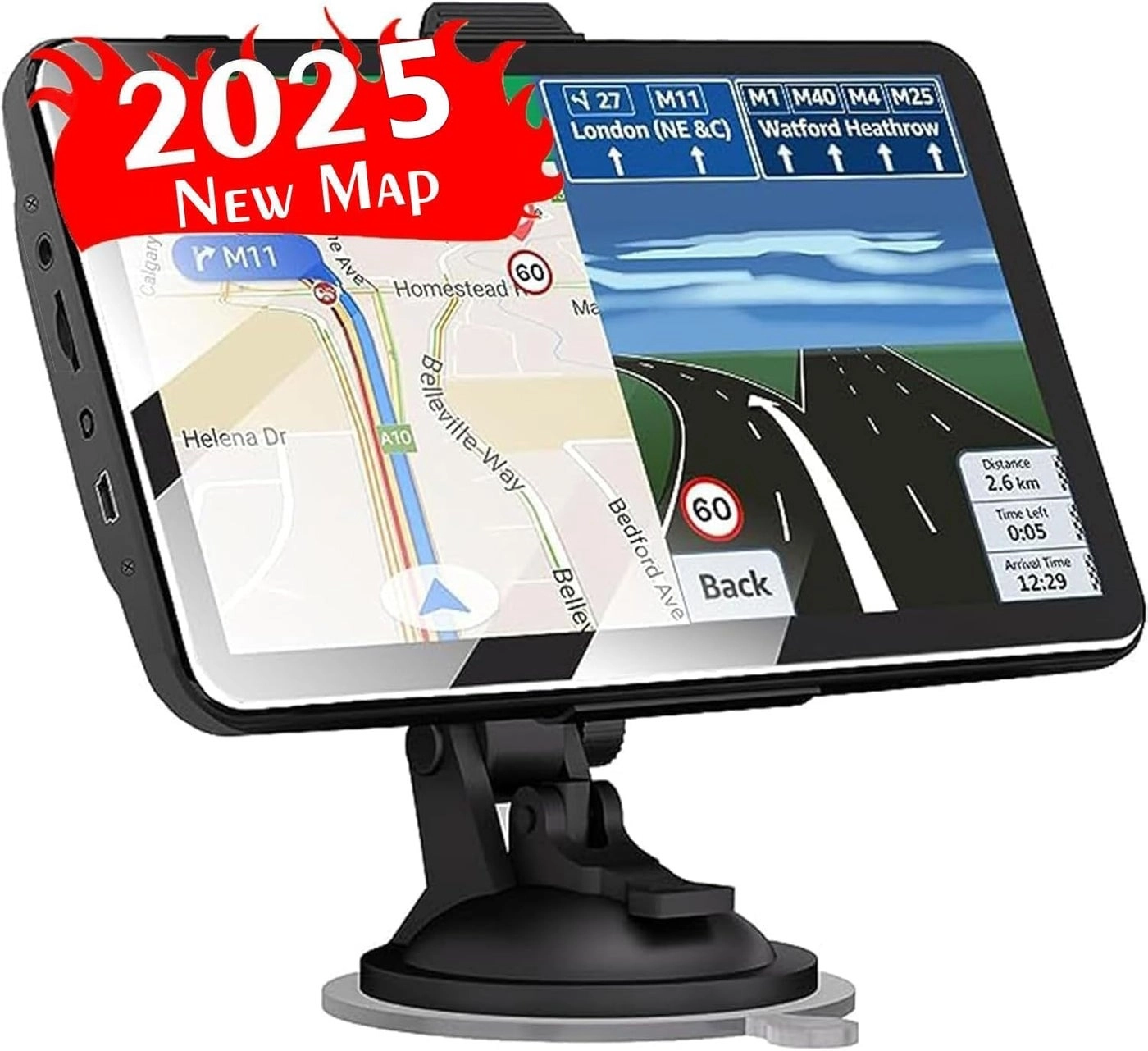 GPS Navigator - 7-Inch Touch Screen Free Lifetime Map Updates