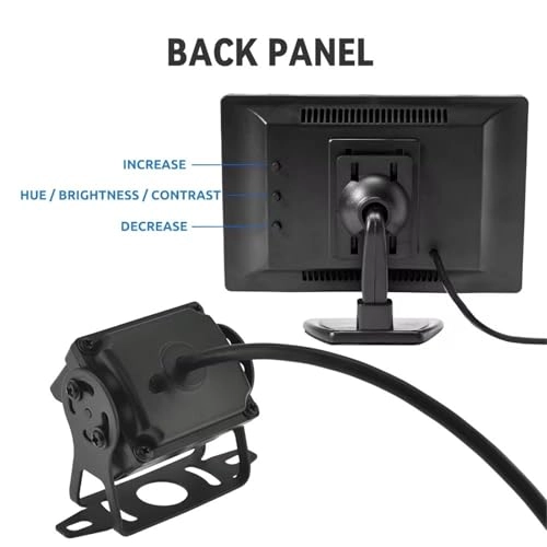 Rear View Camera with Monitor - Night Vision Wired