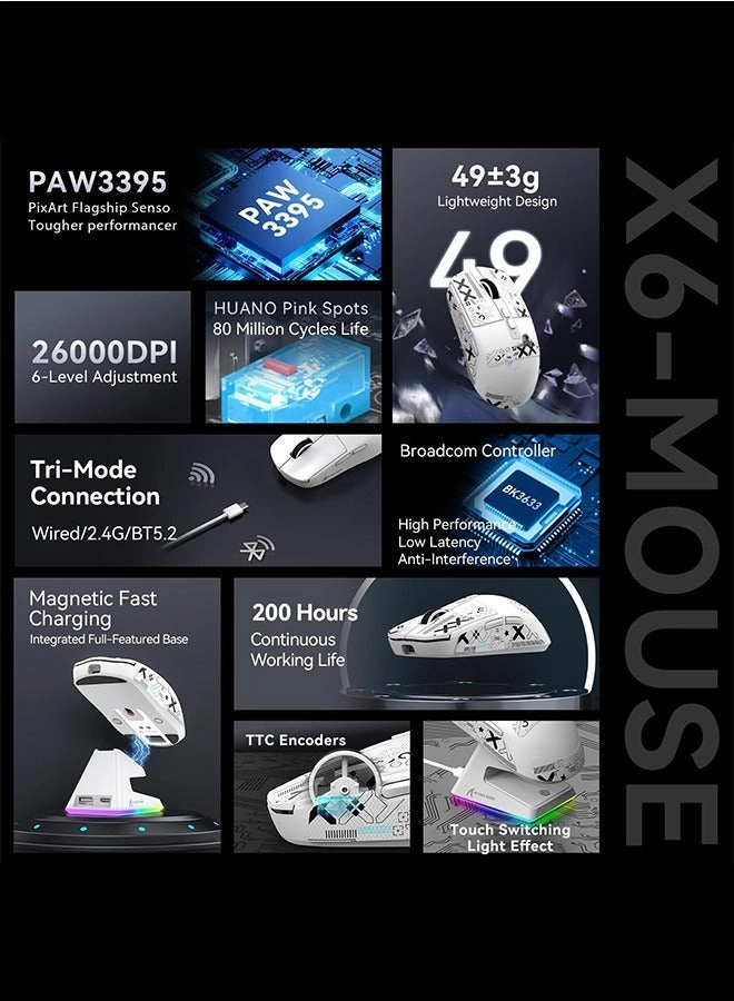 X6 Lightweight Gaming Mouse - Wireless