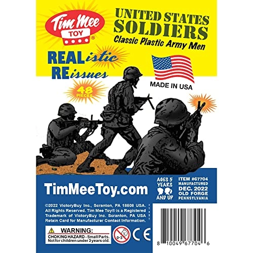 Plastic Army Men - 48 pcs