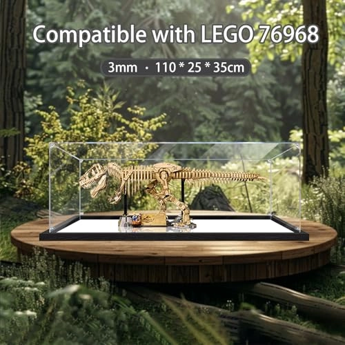 Acrylic Display Case for LEGO T. Rex 76968 - 3MM thickness