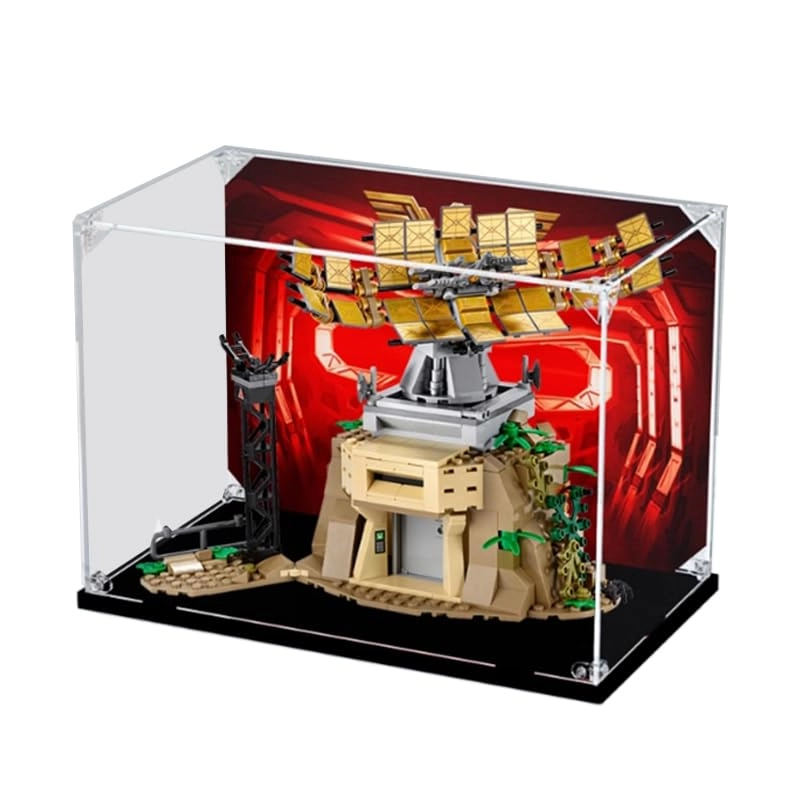 HCAEIOFJ Clear Acrylic Display Case - Wonder Woman vs The Cheetah LegoSuperHeroes