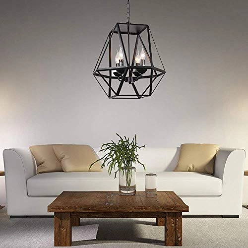 Chandelier - Modern Black E14 3W