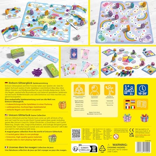 Unicorn Glitter Happy Game Collection - 9 in 1 Games Set