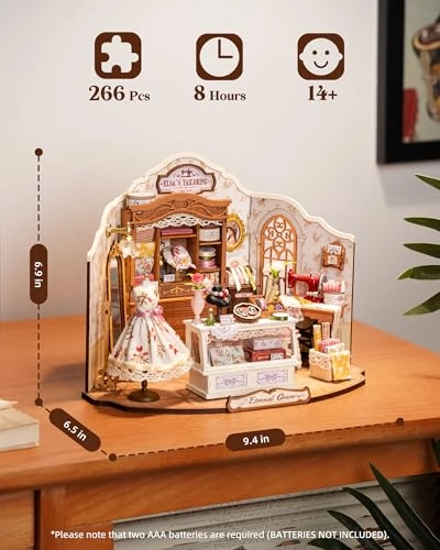 DIY Miniature Dollhouse Kit - Elsa's Tailoring