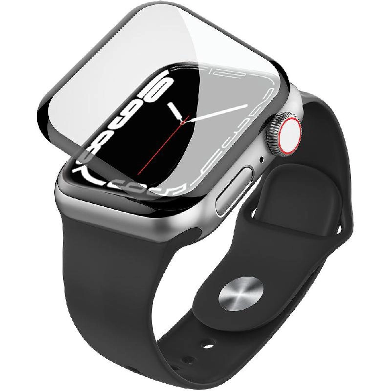 Raptic Screen Protector for Apple Watch Series 9 41mm - Glass 3D Curved Edges