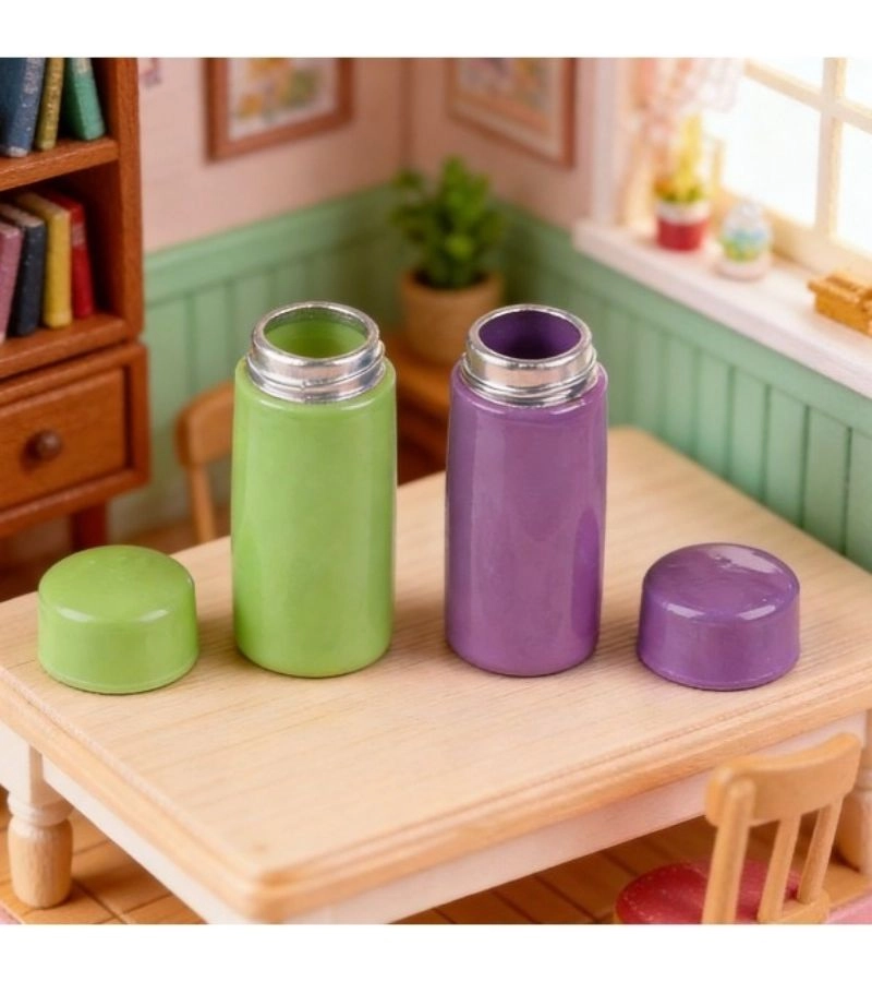 Generic Miniature Thermos Cup - 2 pcs Random Color 1 12 Scale