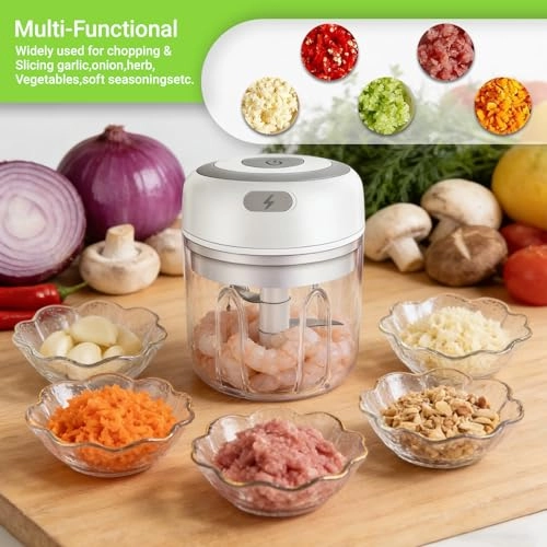 Mini Food Processor - 250ML Battery Powered