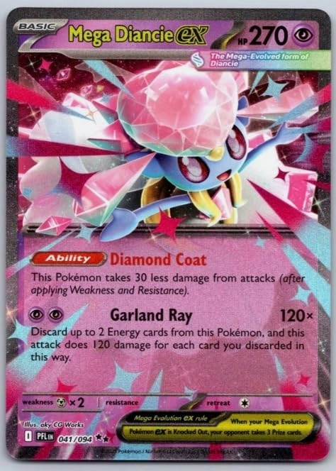 Pokémon Mega Diancie ex 041/094 - Phantasmal Flames Double Rare