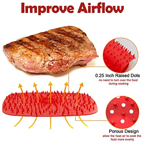 Reusable Air Fryer Liners - BPA free Food Grade Silicone