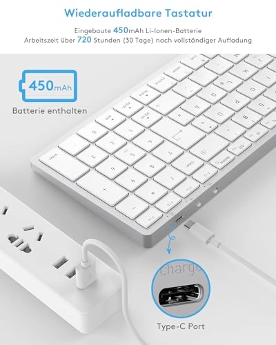 Wireless Bluetooth Keyboard for Mac OS - US Wireless