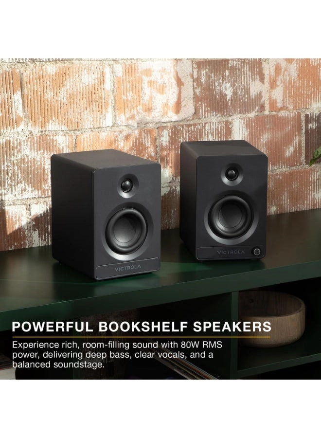 Tempo - Bluetooth Bookshelf Speakers Pair Green