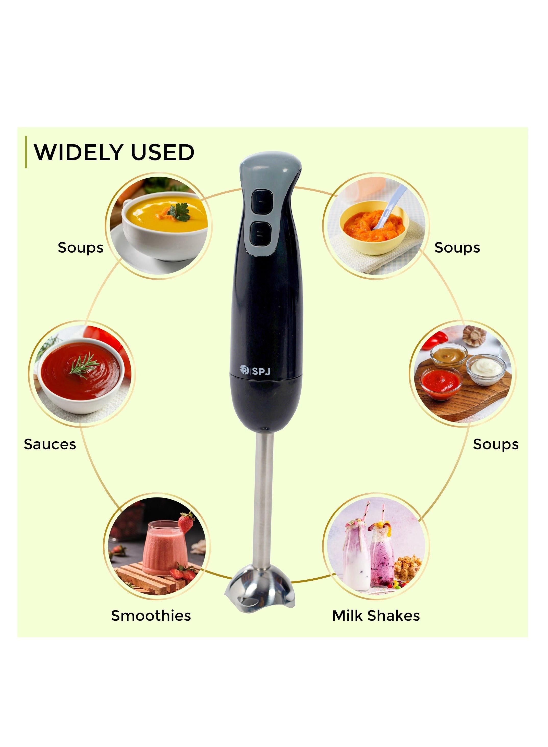 HBBLV-004 - Stainless Steel Blades 2-Speed Elegant Design