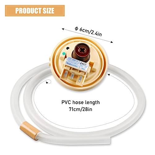 Water Level Pressure Switch - Replacement for LG WT1101CW|WT7600HWA|WT1201CW|WT1501CW|WT1201CV|T1309ADFH|T1309ADFN|WT5101HV|WT5101HW|T1309ADFH6