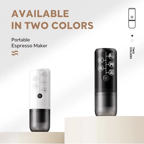 Compact Portable Coffee Machine - 120ml Ground Coffee & Capsules