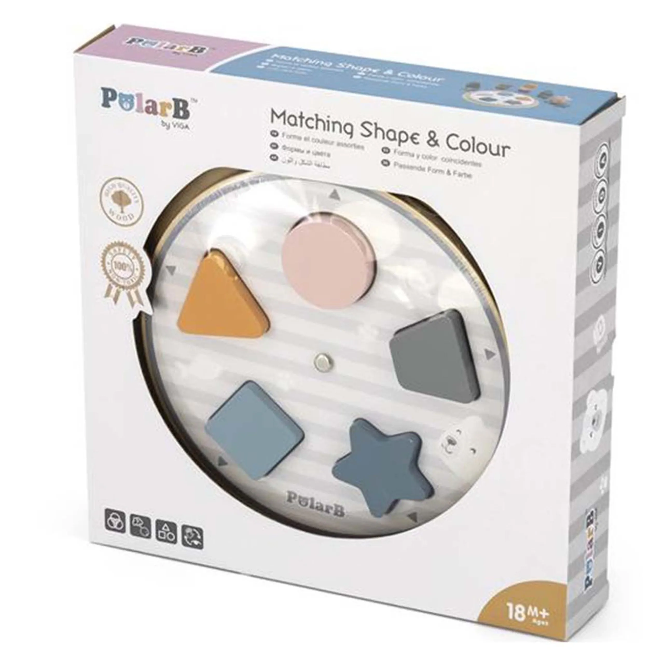 Matching Shape & Colour Wheel Game - Suitable for 18 months and above