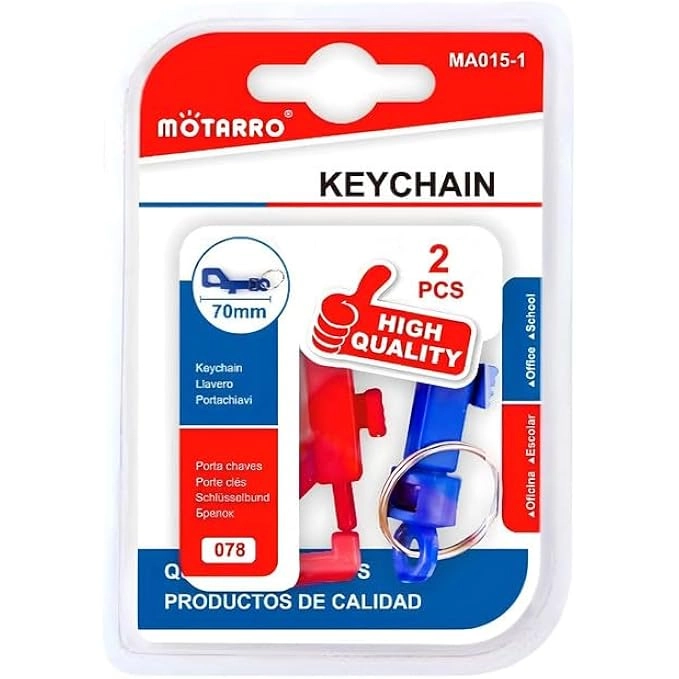 Kidwala 2 Pieces Key Chain - 70mm Stylish Durable