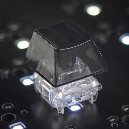 Blank Keycaps - 1U Cherry R4 20pcs Transparent