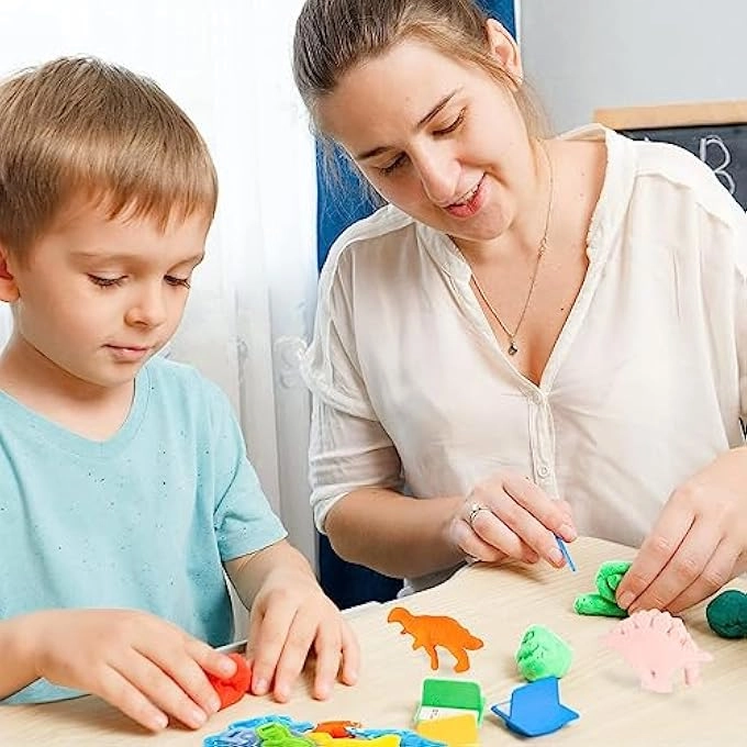 Dinosaur play dough tools set - 6+ years 12 pcs