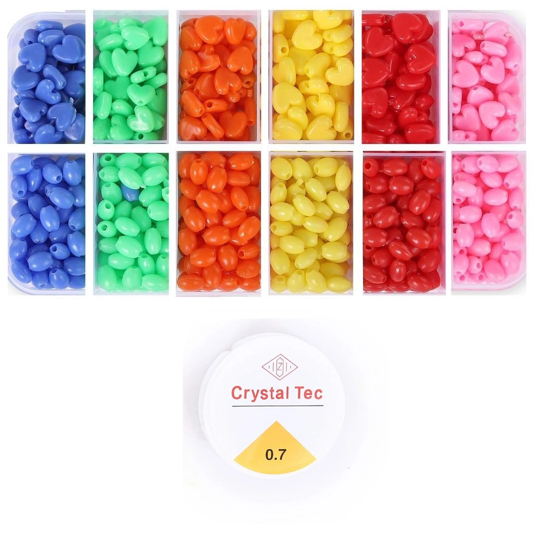 Bracelet Making Kit - 12 Types 10m Elastic Thread