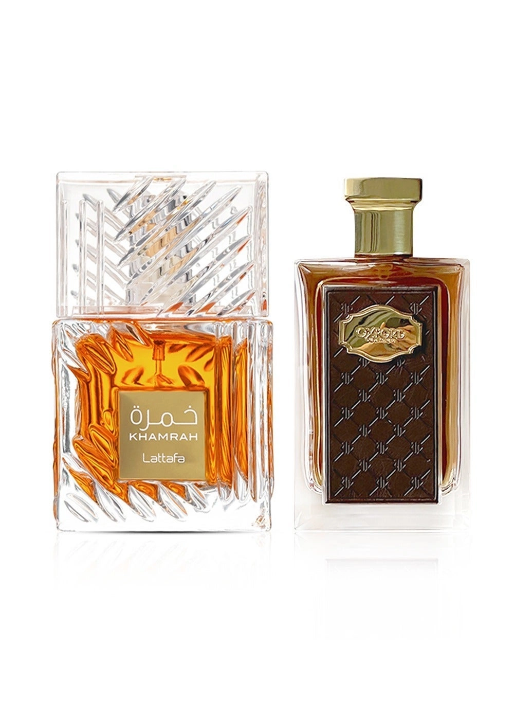 Lattafa Khamrah Eau de Parfum 100ml + Oxford Leather Eau de Parfum 100ml