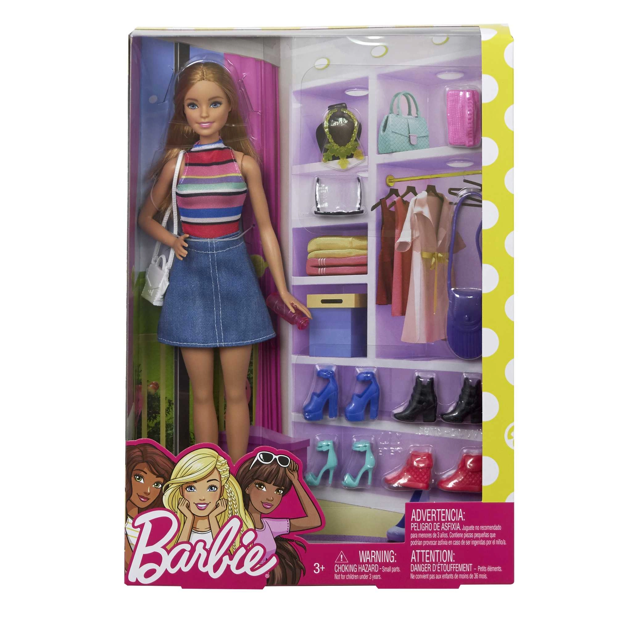 Barbie Dream Closet 3.0 - Doll 25+ Clothes & Accessories Ages 3+
