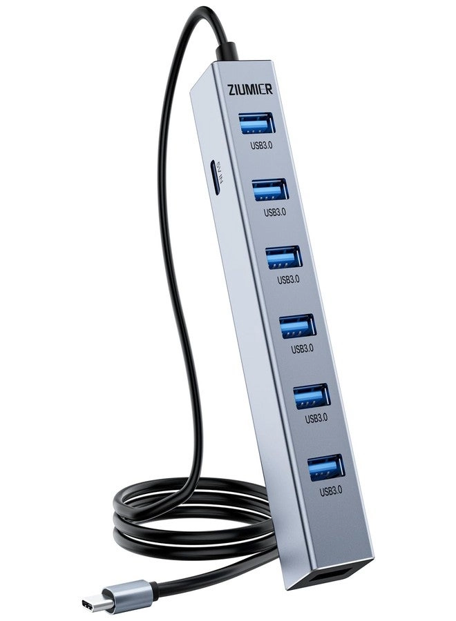 ZIUMIER USB C HUB - 7 Port USB 3.0 5Gbps