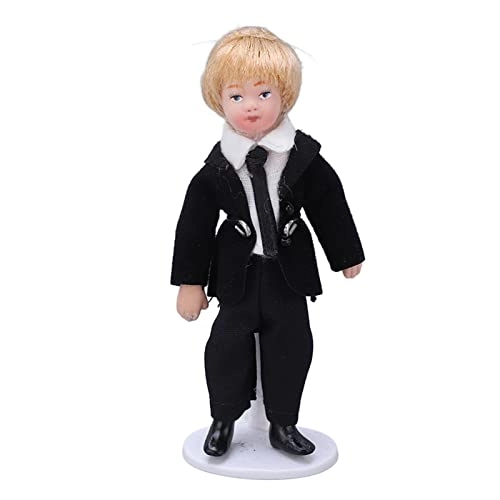 Miniature Boy Doll - 1:12 Scale Ceramic Fabric Ages 3+