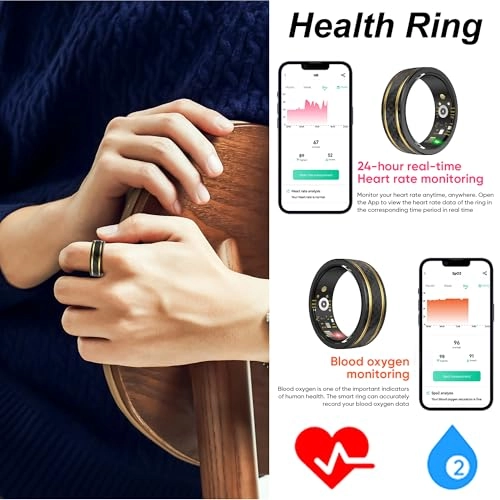 Smart Ring - Heart Rate Sleep Blood Pressure