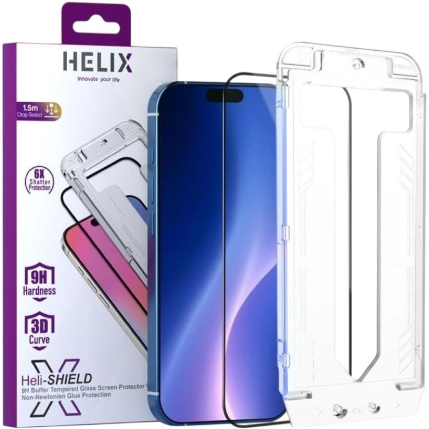 Helix Clear Tempered Glass Screen Protector for iPhone Air