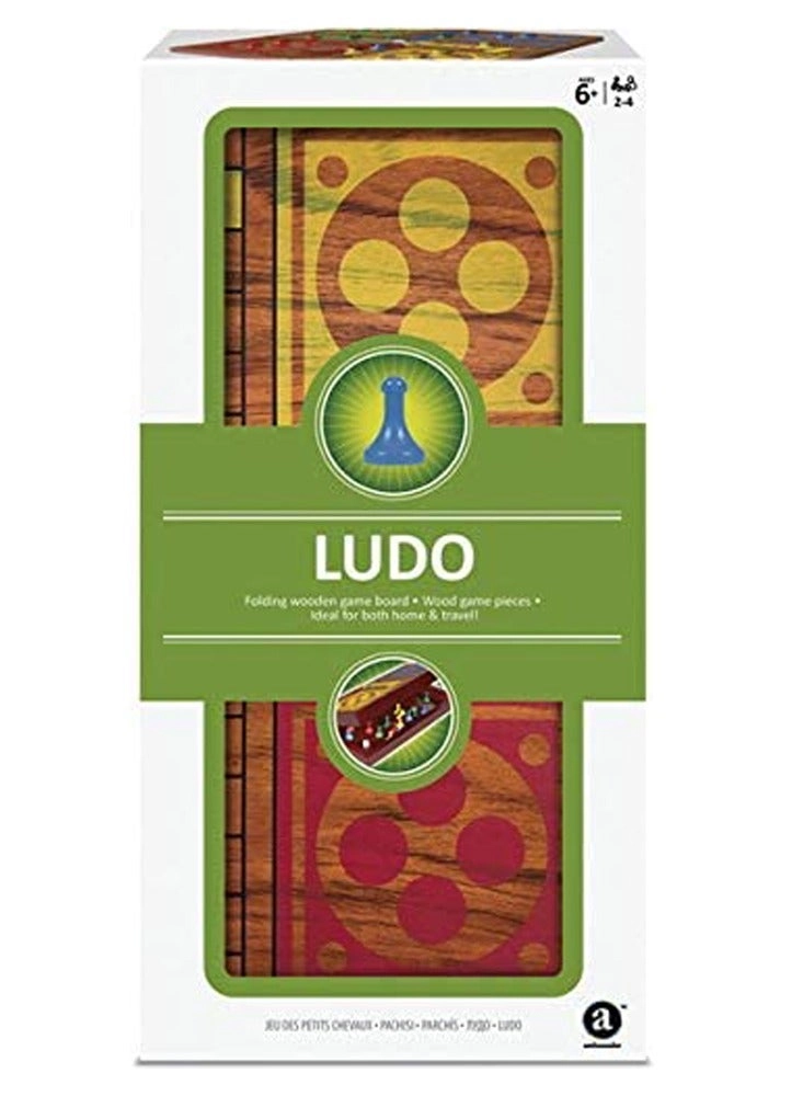 Folding Wood Ludo Set