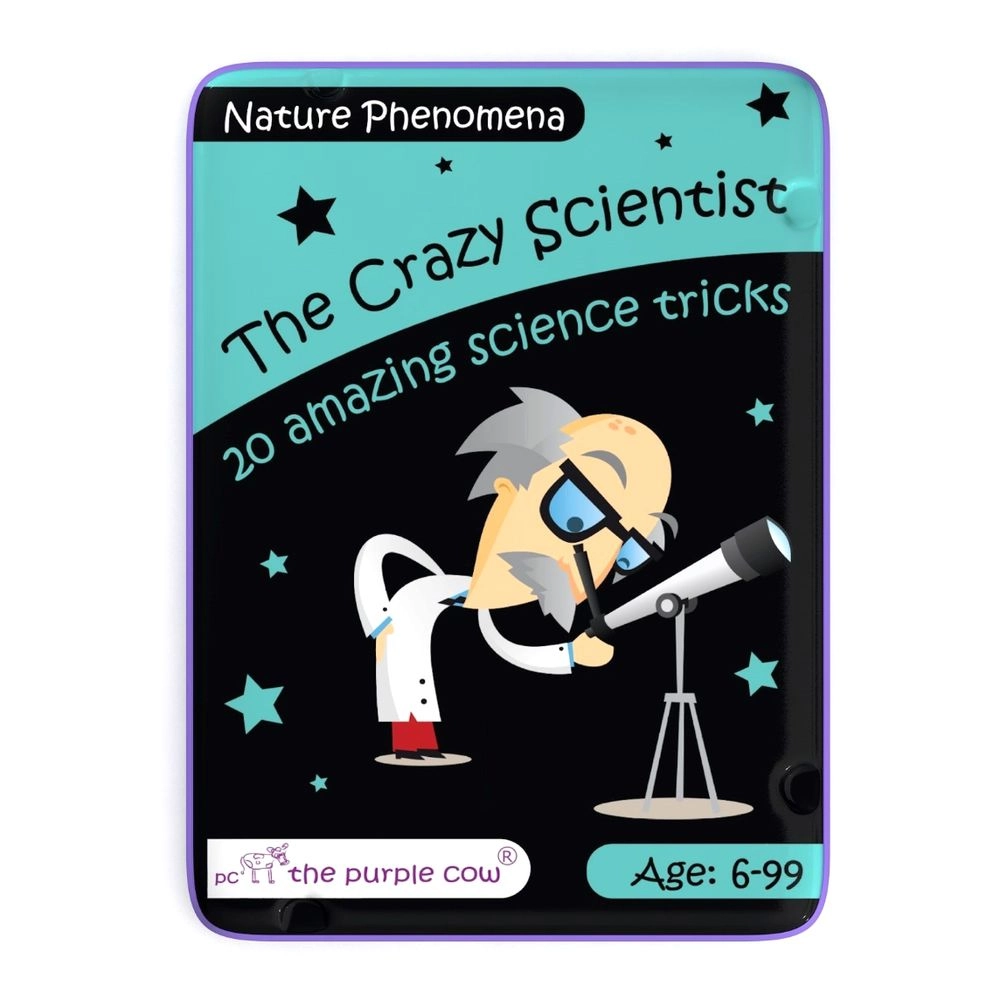 The Purple Cow The Crazy Scientist Indoors Science Activity Cards - 6 years+