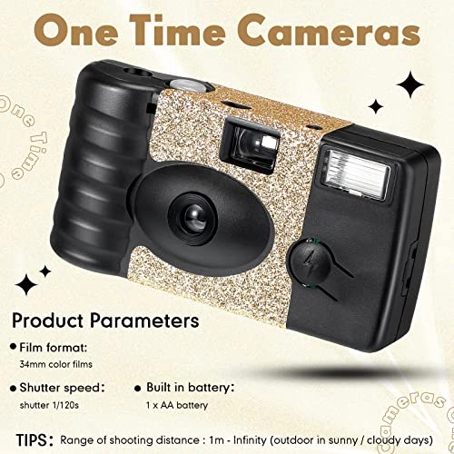 Disposable Film Camera - 4 Pcs Flash 27 Exposure 34mm