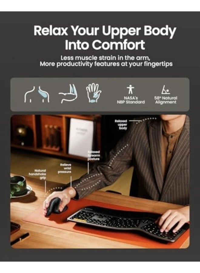 EM11 NL Ergonomic Vertical Mouse - Wireless