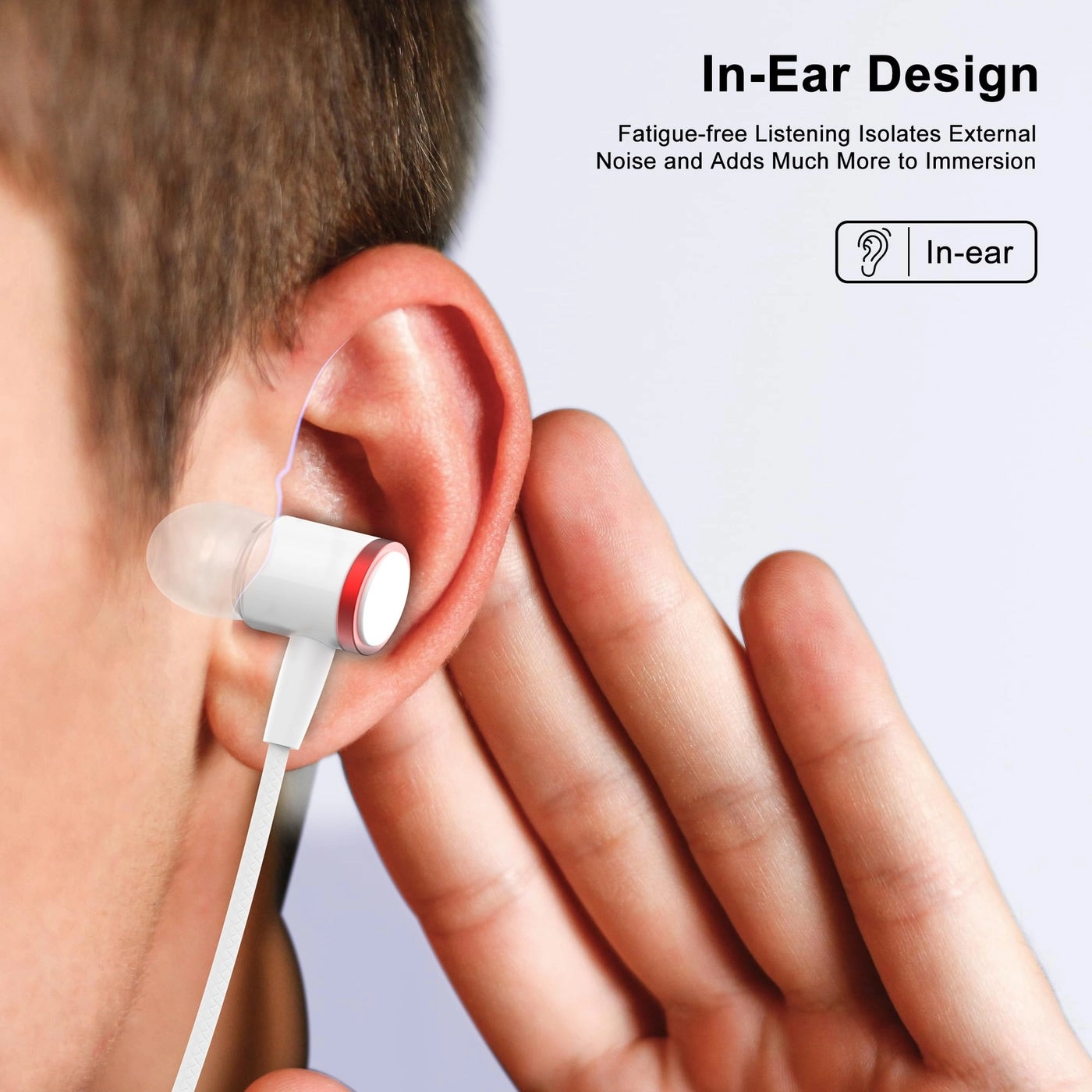 Noise-Isolating in-Ear Headphones Wired Headphone