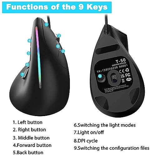 Vertical Gaming Mouse - USB