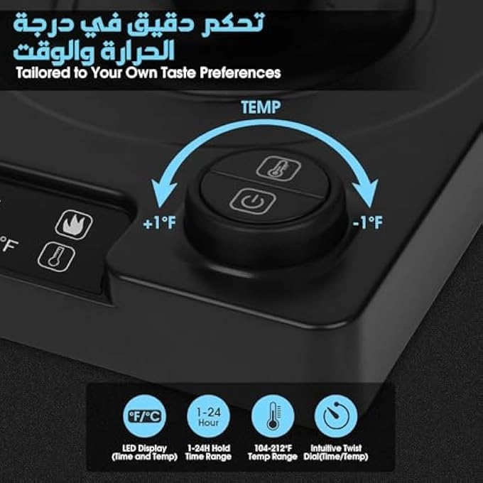 Gooseneck Temperature Control Electric Kettle