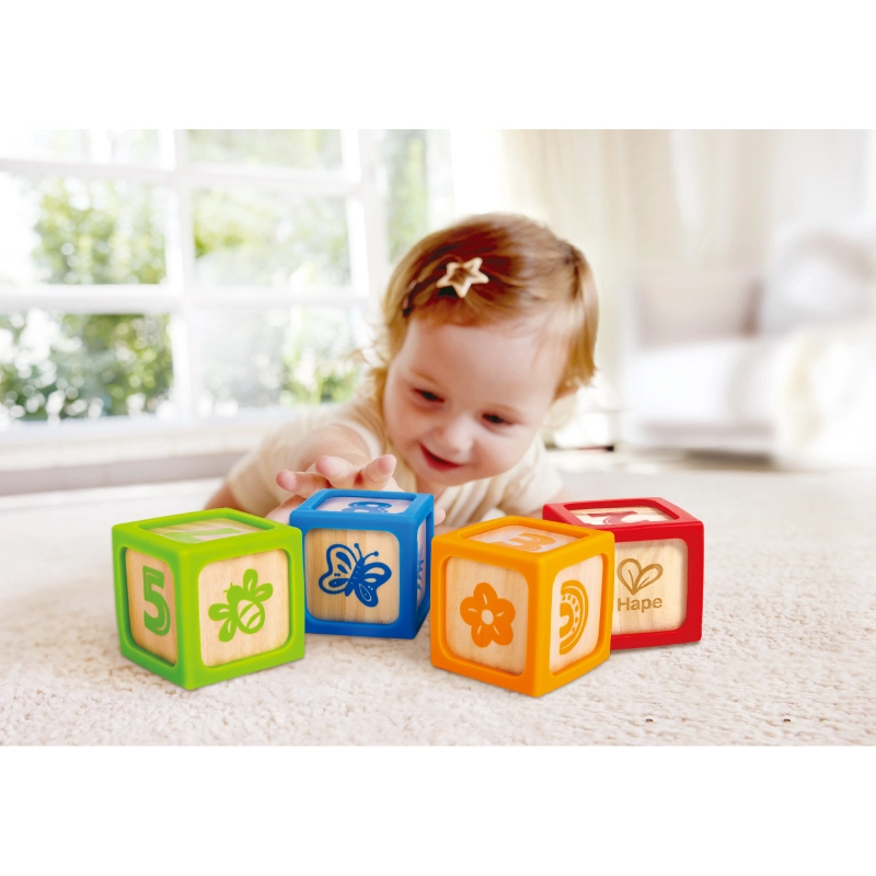 Grip-N-Stack Smart Blocks - Suitable for 6 months to 2 years 4 Pcs