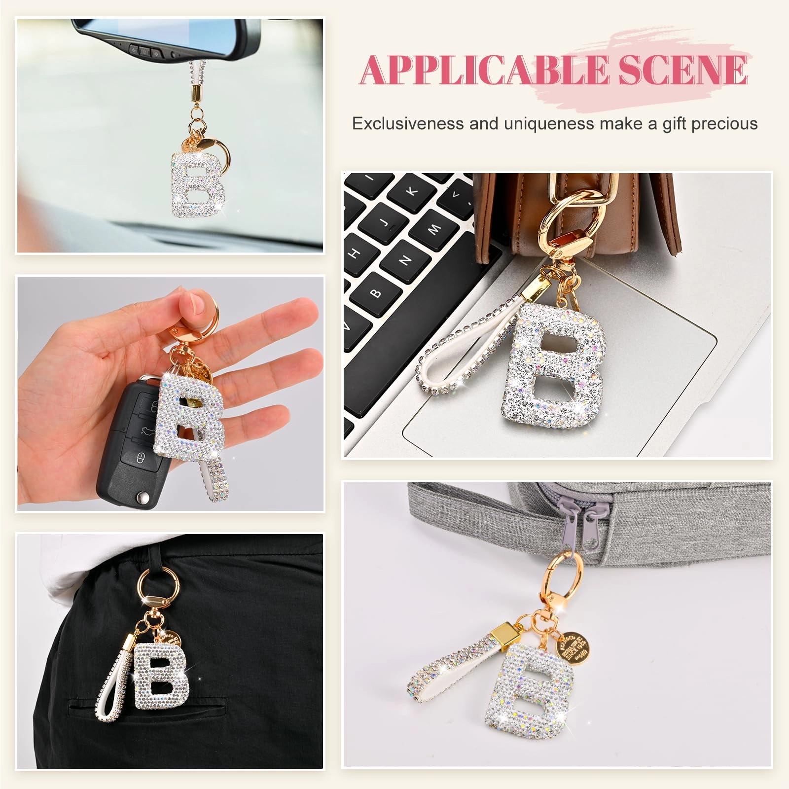 Initial Letter Keychain