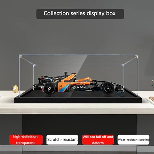 Acrylic Display Case (42169) - Dustproof Waterproof 37 x 12 x 17 cm
