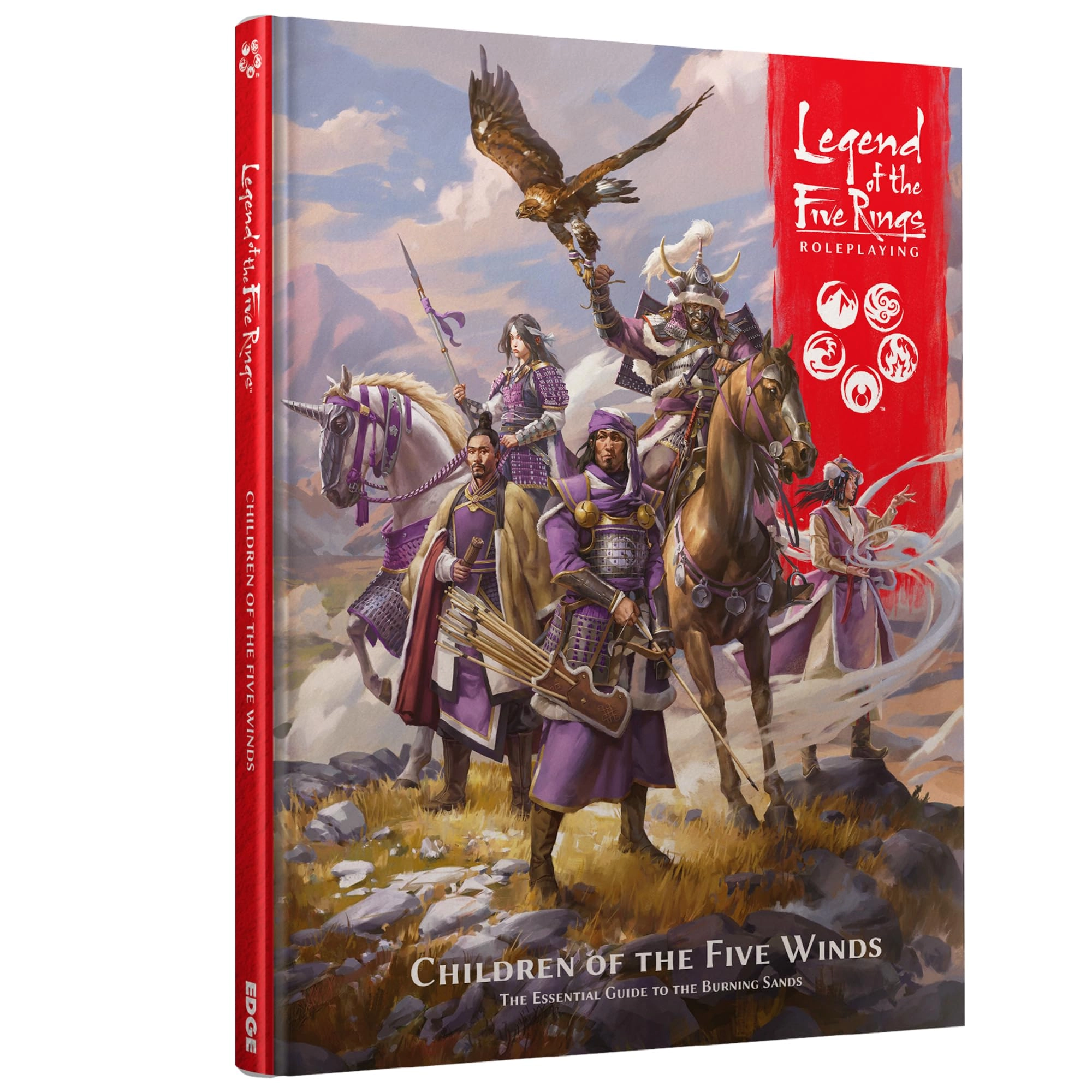 Asmodee Legend of The Five Rings Roleplaying Game: Children of The Five Winds SOURCEBOOK - Unicorn Clan Supplement