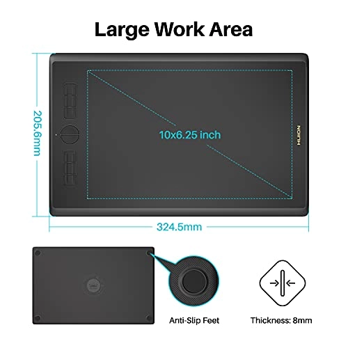 H610X - 10 x 6.25 inches 8192 Levels