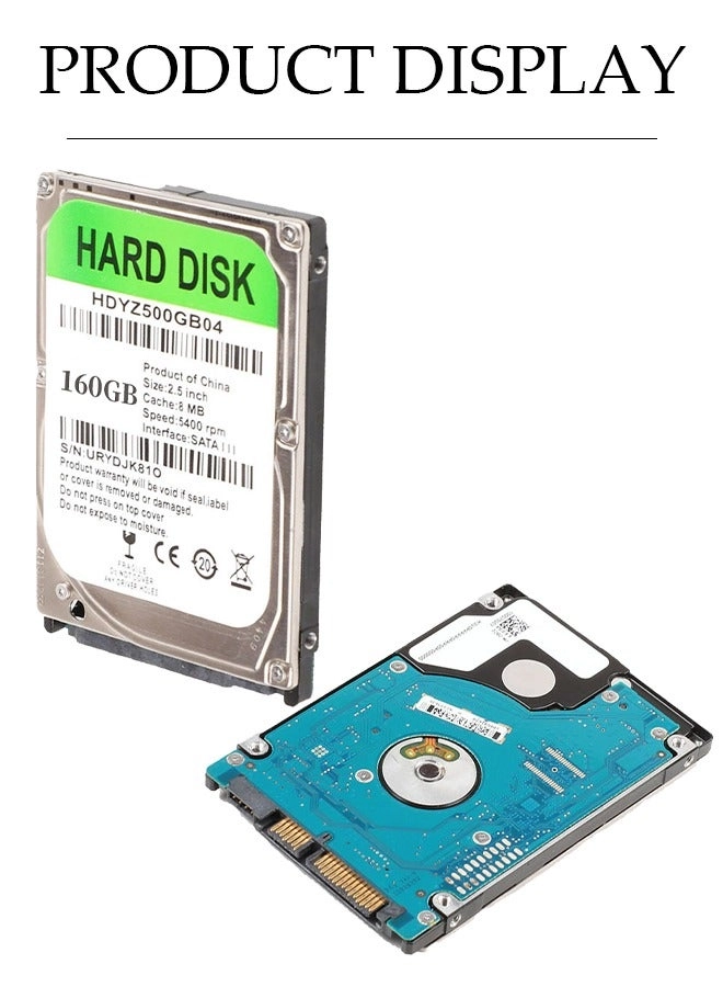 2.5" 5400rpm 8MB (JC00804CY160GB) - 160GB